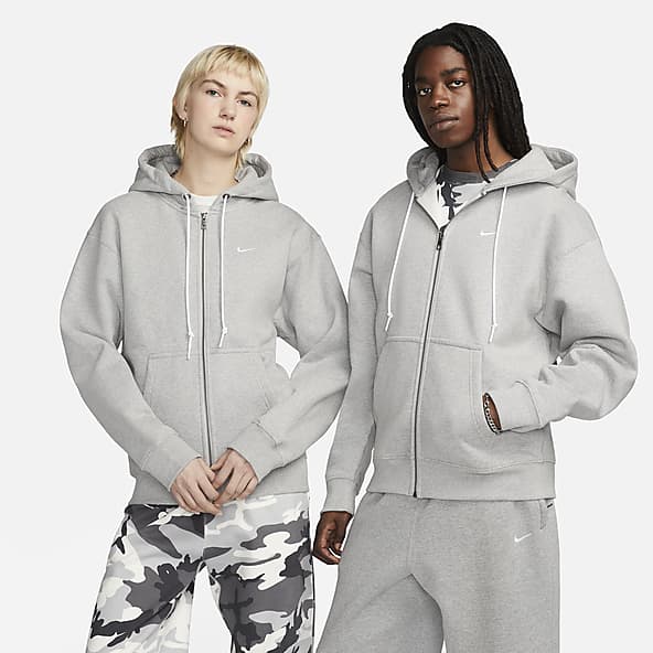 Felpa nike grigia senza cappuccio hotsell
